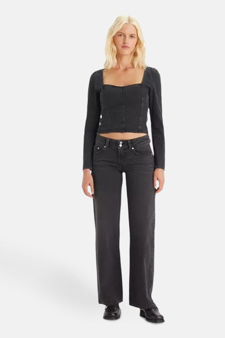 Jeans wide Black denim - LEVI'S YOUTH