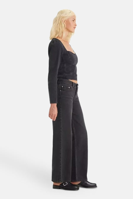 Jeans wide Black denim - LEVI'S YOUTH