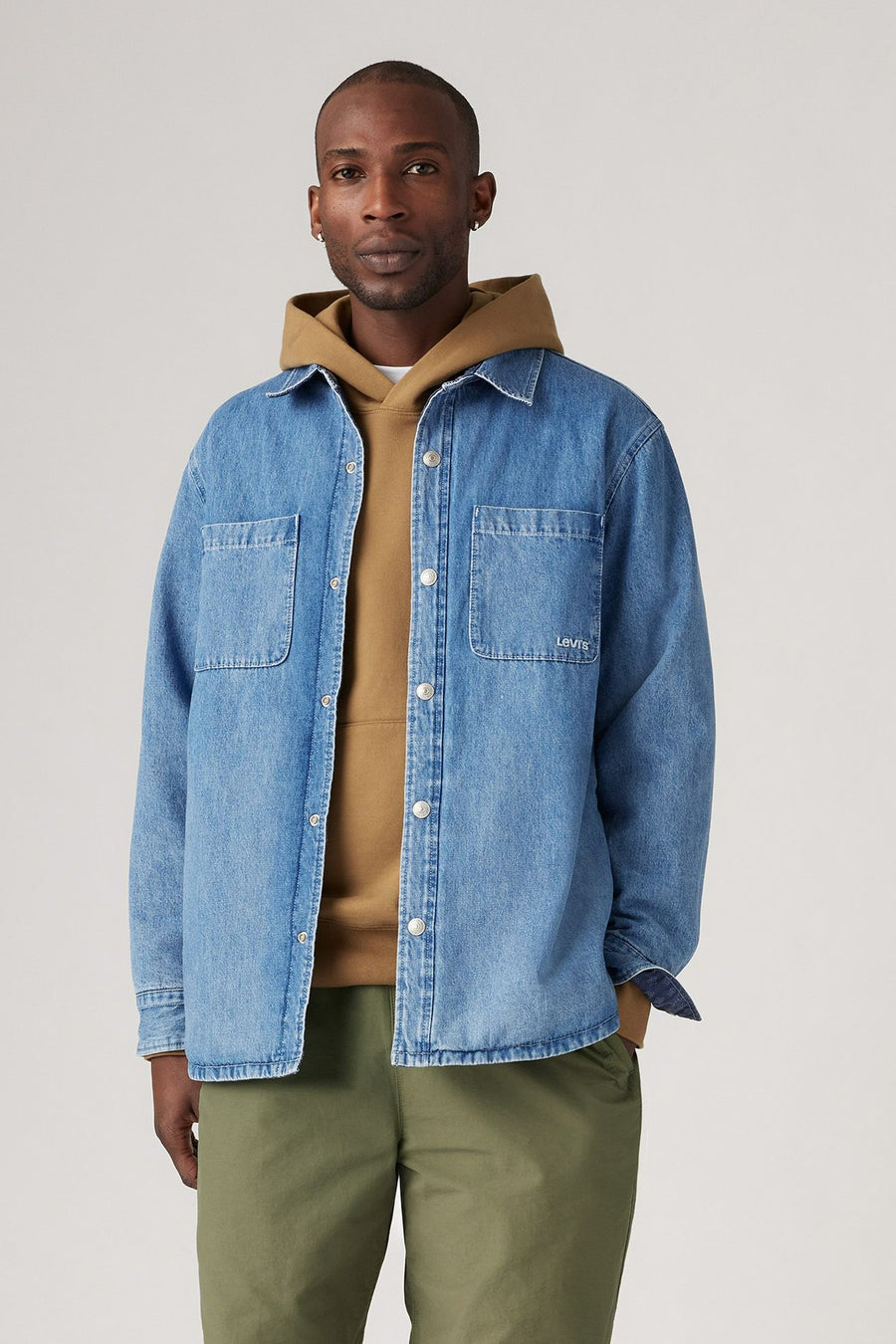 Chemise en jean - gris