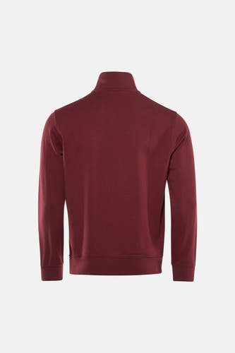 Pull Bordeaux de Levi's®, à manches longues et col montant, vu de dos.