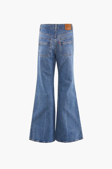 RIBCAGE BELLS VINTAGE - mid blue denim