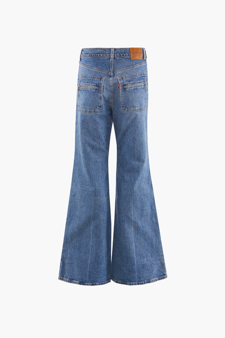 RIBCAGE BELLS VINTAGE - mid blue denim