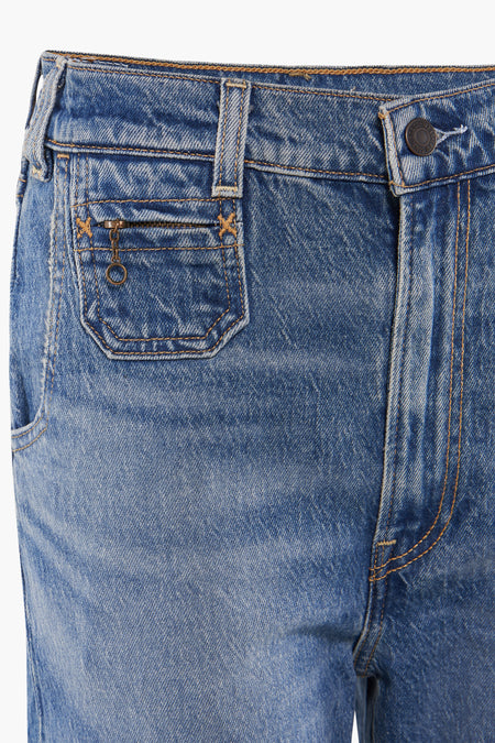 RIBCAGE BELLS VINTAGE - mid blue denim
