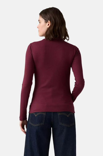 T-shirt à manches longues - bordeaux