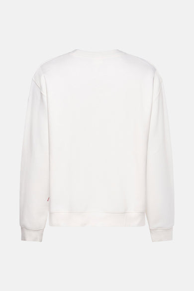 Off-white sweater met lange mouwen.