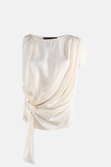 Blouse à manches courtes - écru