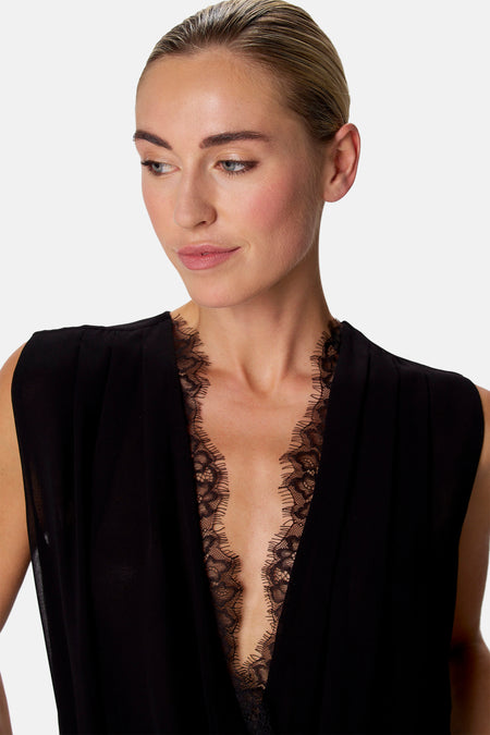 Blouse sans manches - noir