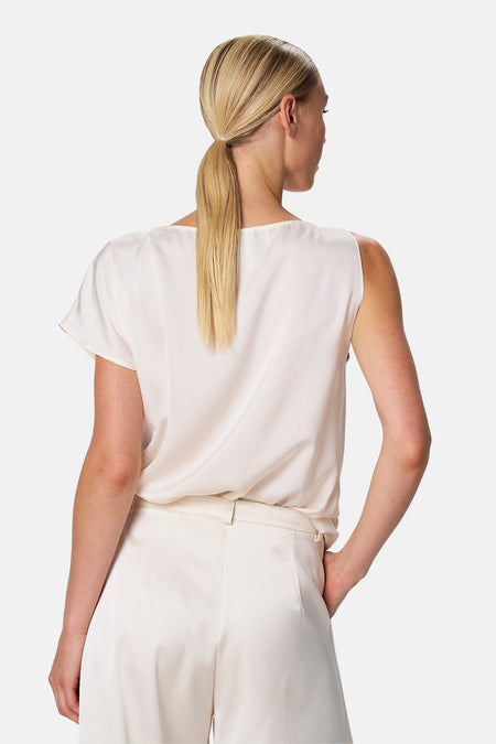Blouse à manches courtes - écru