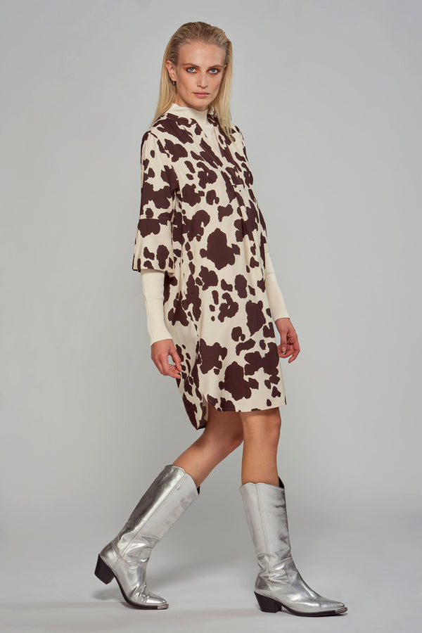 Robes manches courtes Brun - Astrid Black Label