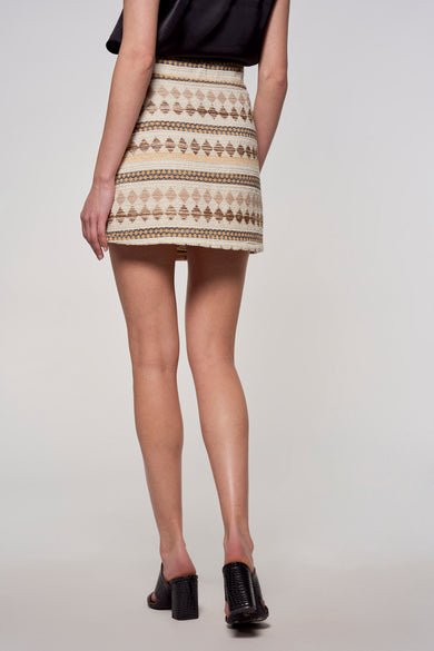 Jupe courte Multicolore - Astrid Black Label