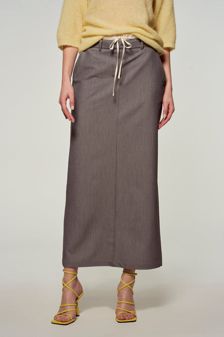 Jupe longue Gris - Astrid Black Label
