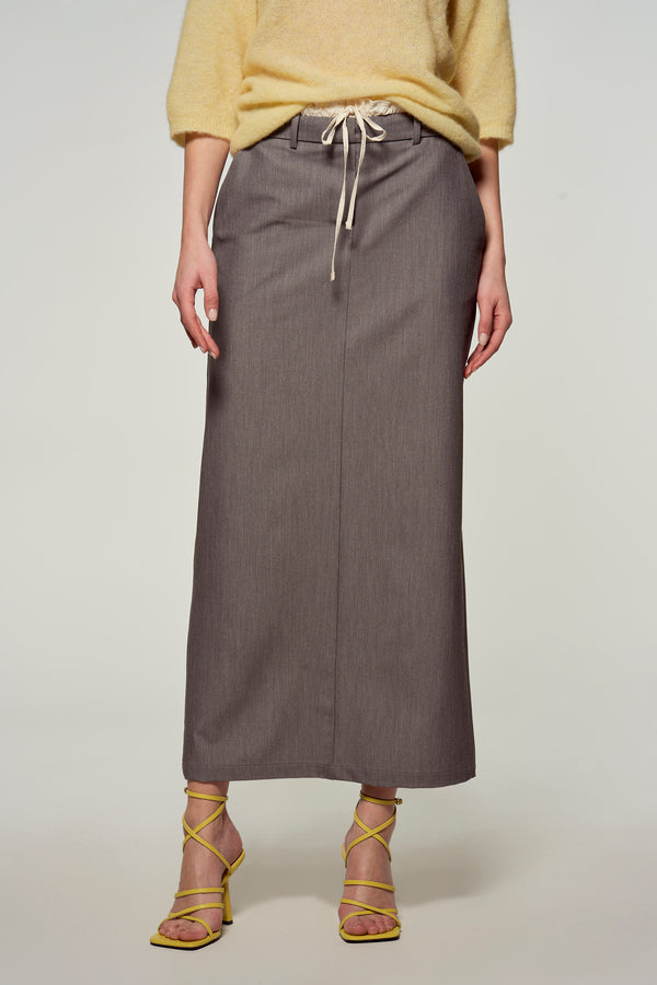 Jupe longue Gris - Astrid Black Label