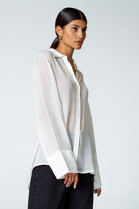 Chemisier (manches longues) Écru - Astrid Black Label