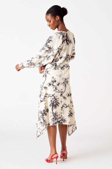 Robes manches longues Écru - Astrid Black Label