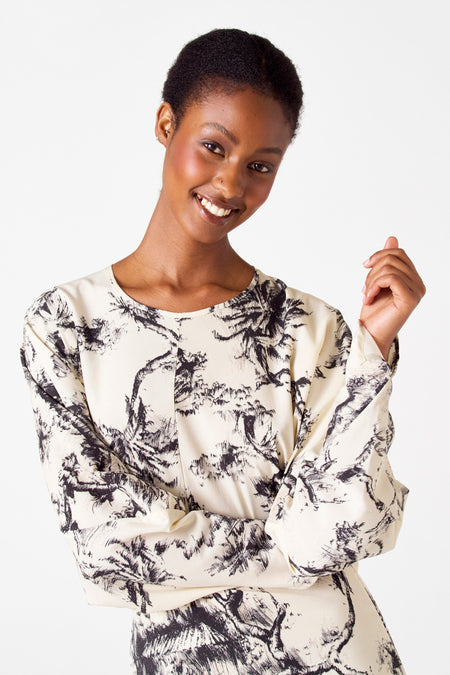 Robes à manches longues - écru