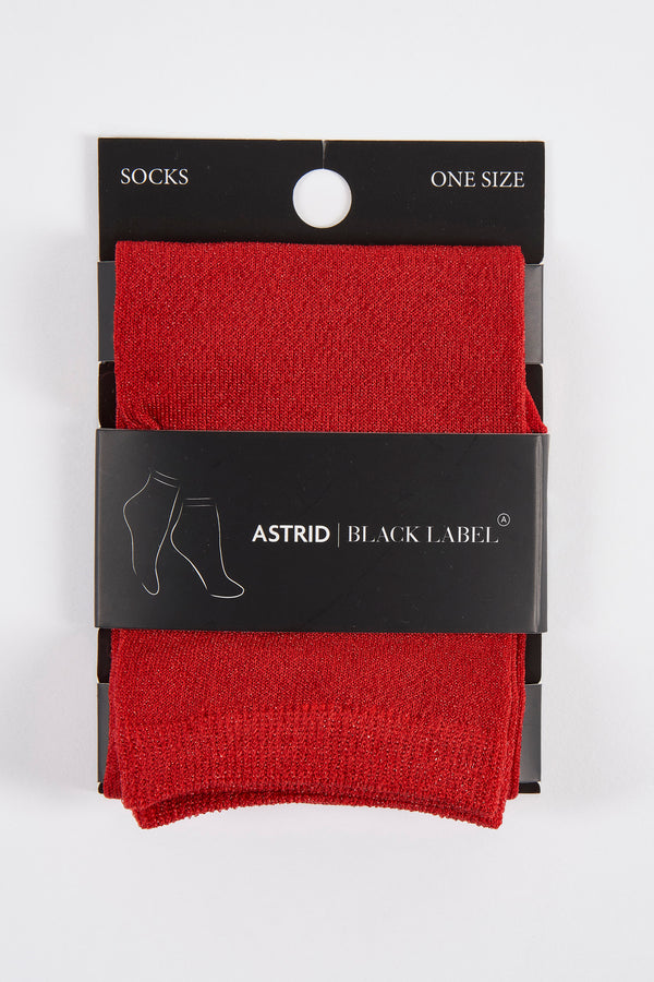 Chaussettes Rouge - Astrid Black Label