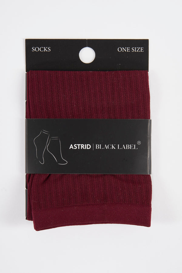 Chaussettes Bordeaux - Astrid Black Label