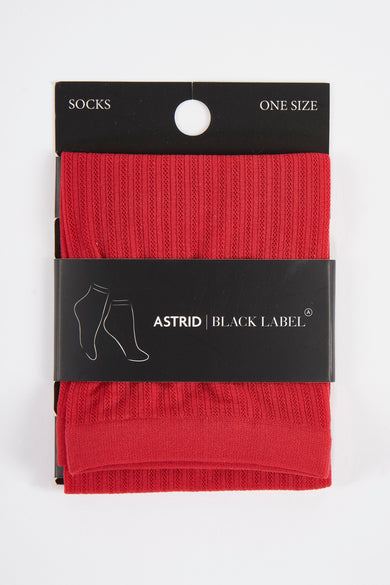 Chaussettes - rouge