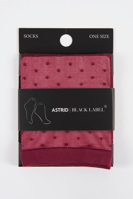 Chaussettes Bordeaux - Astrid Black Label