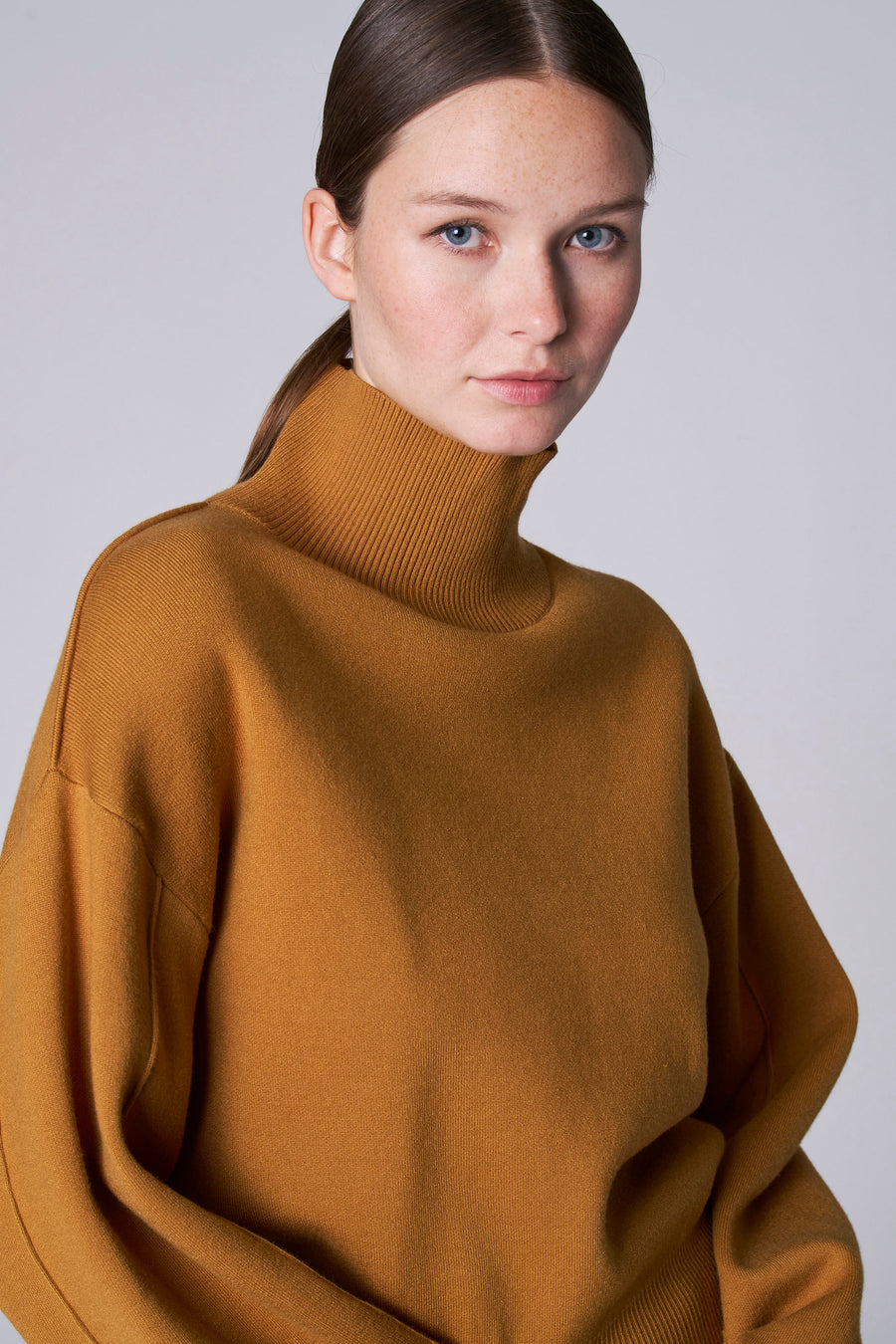 Pull à col roulé - vert - Astrid Black Label