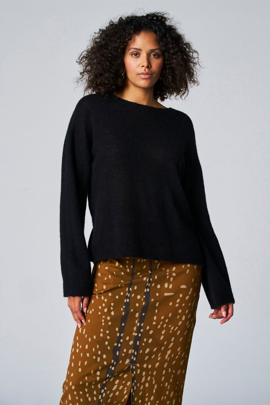 Pull à col rond - noir - Astrid Black Label