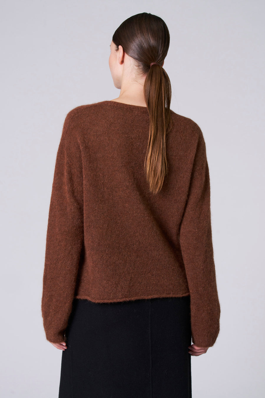 Pull à col rond - Brun - Astrid Black Label