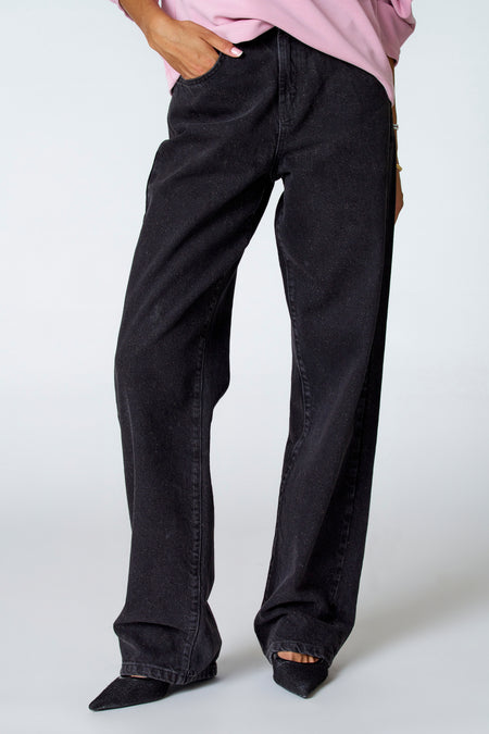 Jeans straight Black denim - Astrid Black Label