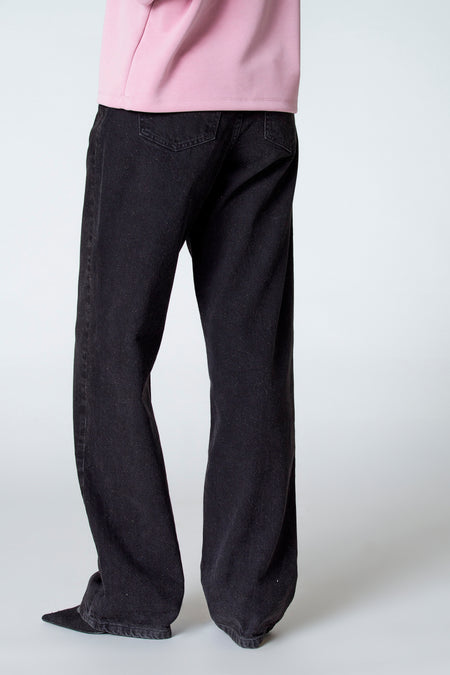 Jeans straight Black denim - Astrid Black Label