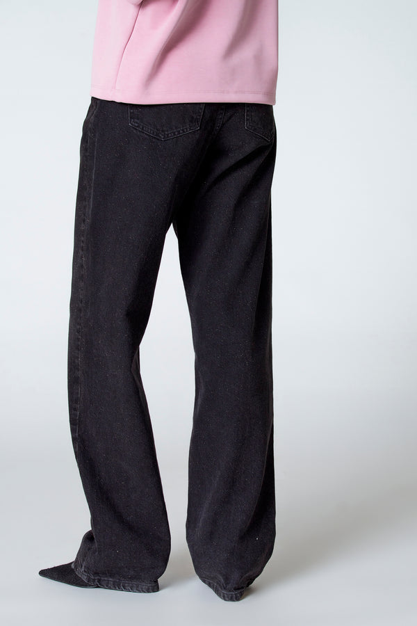 Jeans straight Black denim - Astrid Black Label