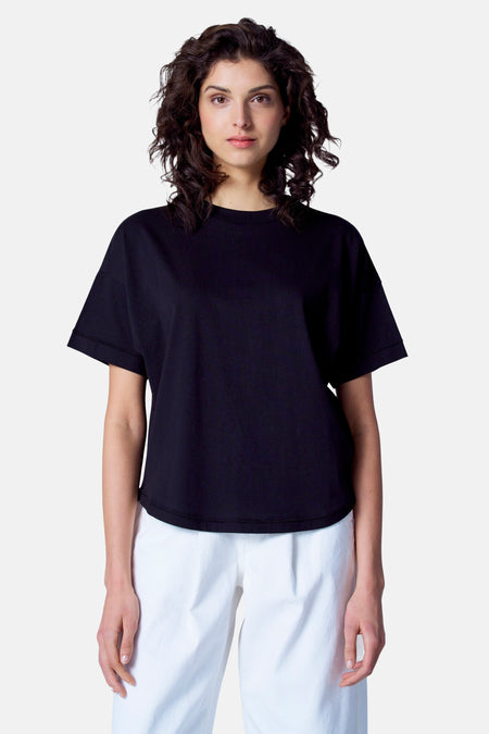 Top uni manche courte Noir - Astrid Black Label