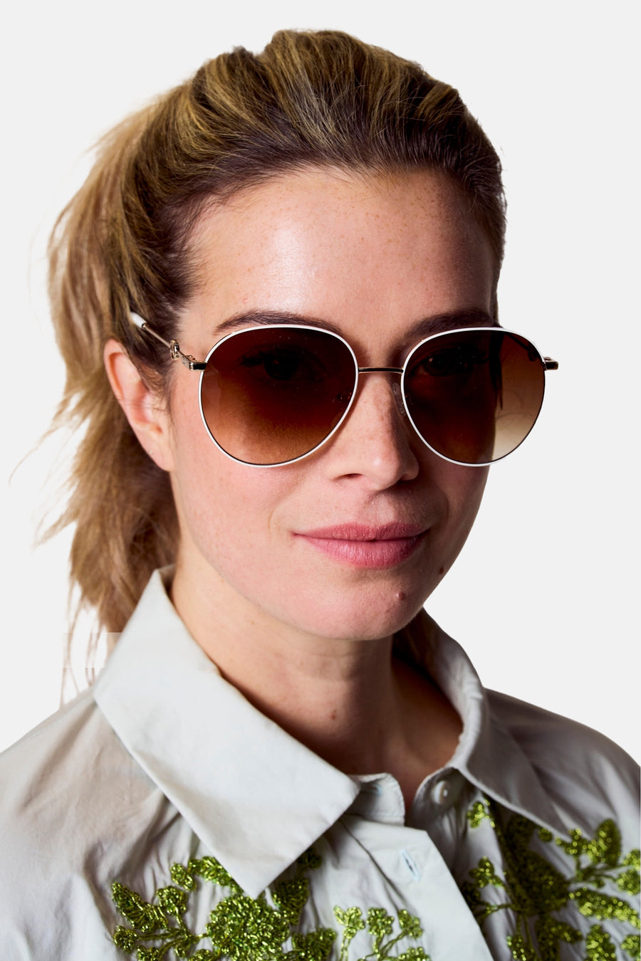 Lunettes de soleil - blanc - Astrid Black Label