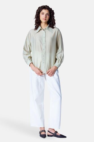 Blouse à manches longues - vert