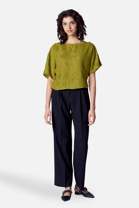 Blouse à manches courtes - vert