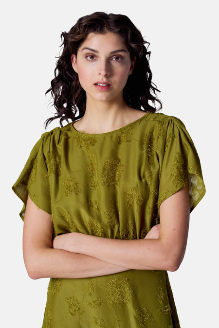 Robes manches courtes Vert - Astrid Black Label