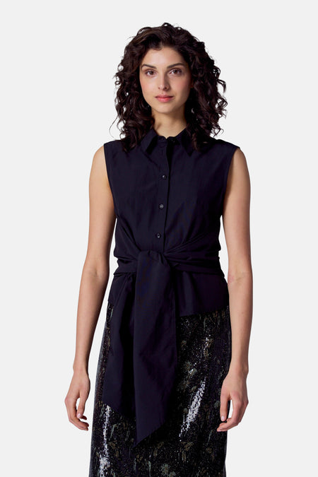 Chemisier (sans manches) Black denim - Astrid Black Label