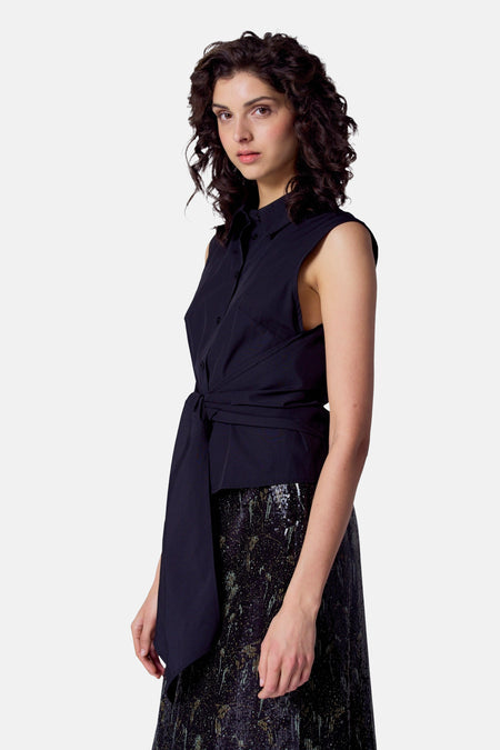 Chemisier (sans manches) Black denim - Astrid Black Label
