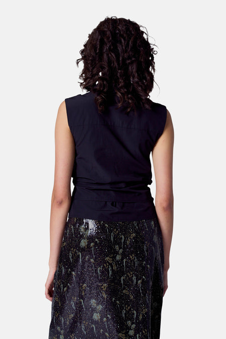Chemisier (sans manches) Black denim - Astrid Black Label