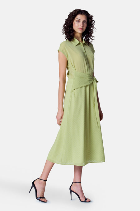 Robe à manches courtes - vert
