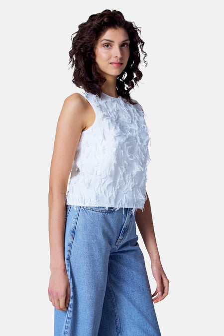Chemisier (sans manches) Blanc - Astrid Black Label