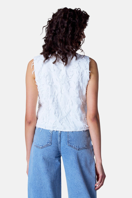 Chemisier (sans manches) Blanc - Astrid Black Label