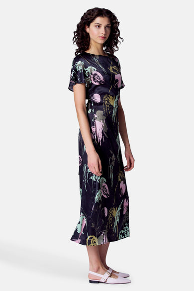 Robe à manches courtes - multicolore
