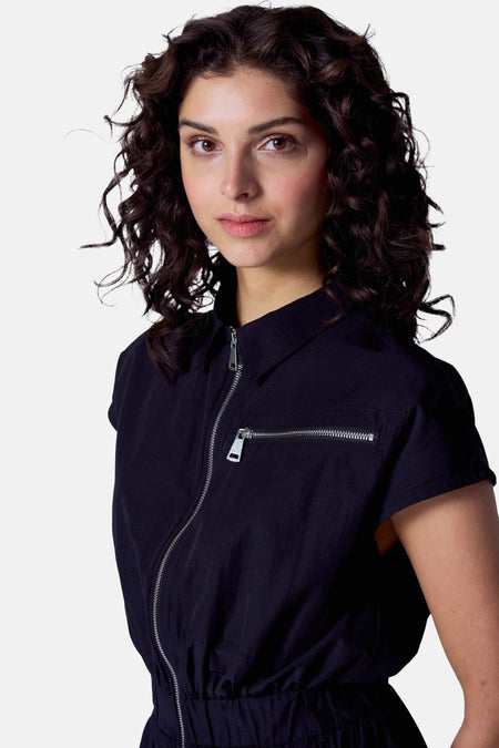 Robes manches courtes Noir - Astrid Black Label
