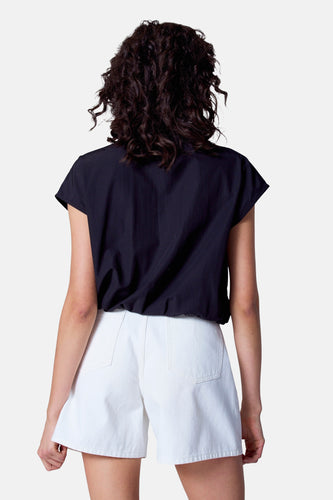 Blouse à manches courtes - Noir