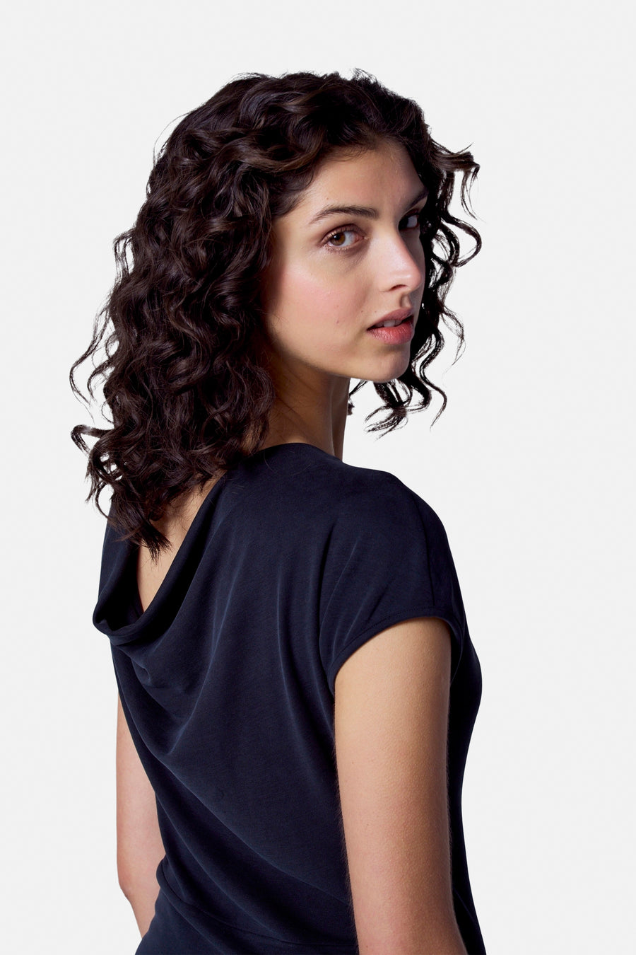 Robe à manches courtes - Noir - Astrid Black Label