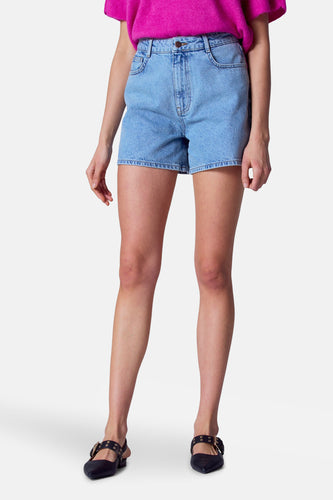 Short - Mid blue denim