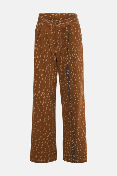 Pantalon coloré - Brun