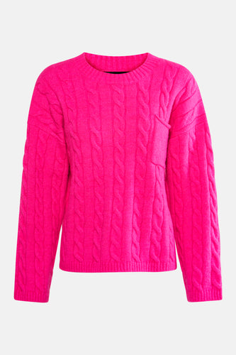 Pull à col rond - rose