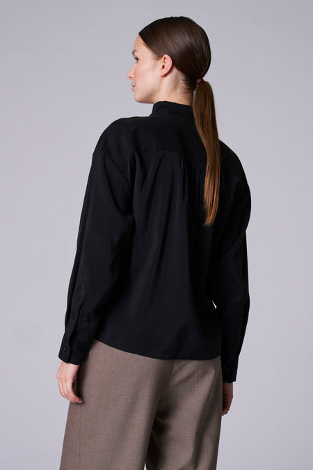 Blouse à manches longues - Noir