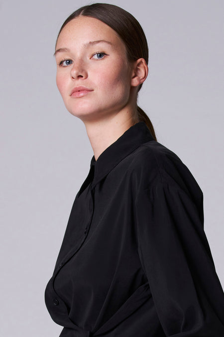 Blouse à manches longues - Noir