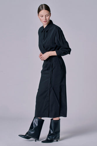 Robe à manches longues - Noir